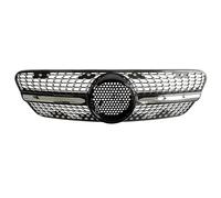 Front Grill Accessories Front Grille Bumper Hood Mesh Grill Accessories Compatible With Benz ML Class For W163 1999 2000 2001 2002 2003 2004(Black)