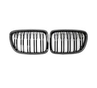 Front Grill Accessories Kidney Grill Gloss Black Dual Slat Auto Grill Accessories Compatible With BMW For X1 E84 2009 2010 2011 2012 2013 2014 2015