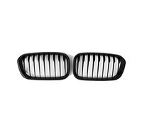 Front Grill Car Front Bumper Kidney Grill Double Slat Racing Sport Grille For BMW For F20 For F21 For LCI 120i 125i 1Series 2015-2018 Car front grille(Matte Black)