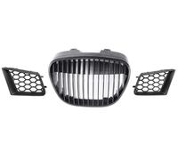Front Grill Central Grill Grille Honeycomb Front Bumper Upper Side Grilles Cover For Seat For Ibiza For Cordoba Typ 6L 2002-2007 2008 2009 Front Grille Grills
