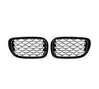 Front Grill Chrome Diamonds Style Double Slat Upper Grills Front Racing Grilles For BMW 7 Series G11 G12 2015-2019 740i 750i Front Kidney Grille(Diamond-Chrome Black)