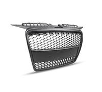 Front Grill Compatible with Audi A3 RS-Type Sportback 3 Doors 5 Door 2005 2006 2007 2008 RS-29 Front Central Sport Grill Honeycomb Mesh Grille Black
