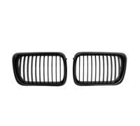 Front Grill Double Line Style Car Front Racing Kindey Grilles For BMW E36 LCI 1996-1999 For M3 Glossy Black Dual Slats Upper Grilles Car Front Grille(Single-Glossy Black)