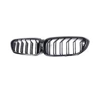 Front Grill Facelift Style GrillDouble Slat Front Bumper Kidney Grille For 5 Series For G30 For G31 2017 2018 2019 2020(2slat none Hole)