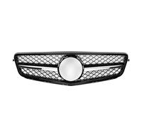 Front Grill For Benz For C-class W204 2008-2010 2011 2012 2013 2014 C180 C200 C350 Chrome Silver Diamonds Grille Front Bumper Grill Front Grille Grills(D)