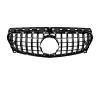Front Grill For Benz For CLA-Class W117 2013 2014-2019 CLA180 CLA200 CLA250 Front Bumper Grille GT Style Hood Mesh Front Grill Auto Parts Radiator Grille(Glossy Black)