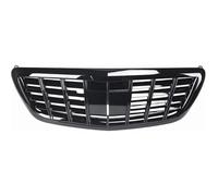 Front Grill For Benz W222 S-CLASS S400 S500 2014 2015 2016 2017 2018 2019 2020 All Black W/Camera Hole Car Front Bumper Grille Grill Radiator Grille(Support ACC Black)
