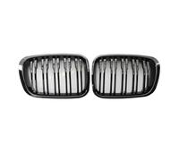 Front Grill For BMW E46 4-Door 1998 1999 2000 2001 Gloss Black Double Line Kidney Grilles 1 Pair Car Front Hood Grill Cover Front Grille Grills