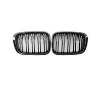Front Grill For BMW E46 4-Door Pre-facelift 1998-2001 Front Kidney Racing Pair Gloss Black Double Line Grilles Car Front Bumper