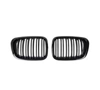 Front Grill For BMW E46 4-Door Radiator Grilles | For 320i 323i 325i 328i 330i 1998-2001 Double Line Front Bumper Grill Single Style Upper Racing Grilles(Double-Glossy Black)