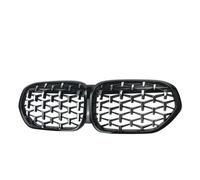 Front Grill For BMW X1 F48 LCI 2020-2022 Gloss Black Front Kidney Bumper Diamond Racing Grills Replacement Automotive Grilles(Blk Silver)
