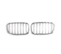 Front Grill For BMW X5 X6 E70 E71 2007-2013 XDrive30d 35d 40d M50d Kidney Single Slat Grille Gloss Black Chrome Silver Grill Car Grill(All Chrome)