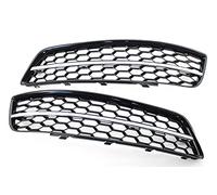 Front Grill For For A3 For 8P 2009-2013 Glossy Black Car Front Fog Light Grill Cover Trim Honeycomb Grill Car front grille(Chrome black)