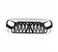 Front Grill For Jeep For Wrangler JK 2008 2009 2010 2011 2012 2013-2017 Front Bumper Grille Mesh Grill Cover Racing Grills Car Accessories Radiator Grille(Black White)