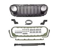 Front Grill For Jeep For Wrangler JL/For Gladiator JT 2018 2019 2020 2021 2022 2023 2024 Front Grille Black Mesh Grille Front Kidney Grille(No camera hole D)