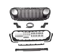 Front Grill For Jeep For Wrangler JL/For Gladiator JT 2018 2019 2020 2021 2022 2023 2024 Front Grille Black Mesh Grille Front Kidney Grille(No camera hole F)