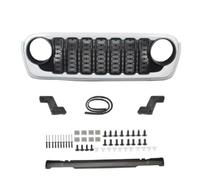 Front Grill For Jeep For Wrangler JL/For Gladiator JT 2018 2019 2020 2021 2022 2023 2024 Front Grille Black Mesh Grille Front Kidney Grille(No camera hole E)