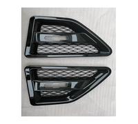 Front Grill For Land For Rover For Freelander 2 LR2 2006-2016 Fender Grille Trim ABS Pair Car Fender Side Air Vent Flow Grill Cover Car Grill(Black)