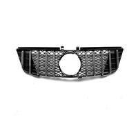 Front Grill For Mercedes For Benz ML-Class W164 ML320 ML350 ML500 2005-2008 Middle Mesh Grid Front Radiator Inlet Grill Car Front Bumper(Blk Silver)