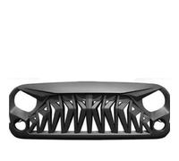 Front Grill For The Fourth Generation For Jeep JK JL For Wrangler 2007 2008 2009 2010 2011 2012 2013-2017 Car Front Bumper Ventilation Grille Radiator Grille(Matte Black)