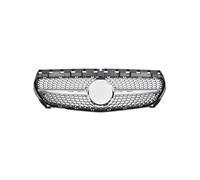 Front Grill Front Bumper Grille For Benz For CLA-Class W117 2013-2016 2017 2018 2019 Sport Racing Grill Diamond Style Facelift Auto Accessories Car Front Grille(Diamonds-Silver)