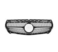 Front Grill Front Bumper Grille Inlet Grill Diamond For Benz For CLA-Class C117 W117 2013-2019 Tuning Facelift Chrome Silver Grille Car Front Grille(Diamonds-Black)