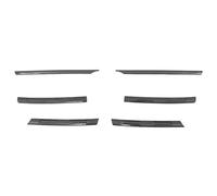 Front Grill Front Bumper Mesh Center Grille Grill Styling Mouldings Strips Cover Trim For VW For Tiguan MK2 2016 2017 2018 2019 2020 2021 Car Radiator Grille(Carbon Fiber Black)