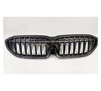 Front Grill Front Kidney Grille For BMW 3 Series 330i G20 G21 2019-2022 No Camera Hole Glossy Black Performance Car Upper Bumper Hood Grill Grille Front
