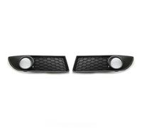Front Grill Front Lower Center Grille For VW For Polo MK4 9N3 2005-2009 Facelift Front Bumper Fog Light Vent Grille Cover Frame 6Q0853677B Car Grille(1Pair Grilles)