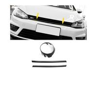Front Grill Glossy Black Front Grille Strip For VW For Golf 7 For 7.5 For MK7 Bumper For Grill Trim Cover Decorative Grille Accessories Car Radiator Grille(7r Cover Grille)