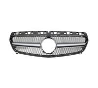 Front Grill Grille For Benz For A-Class W176 2013-2015 A180 A200 A250 A45 For AMG Chrome Black Diamonds Style Grille Front Bumper(C)