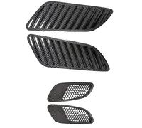 Front Grill Grille Inserts For BMW E90 E91 E92 E93 F30 F80 E46 For M3 Engine Hood Vent Louvers Air Scoop Bonnet Cover Intake Black/Carbon