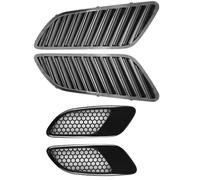 Front Grill Grille Inserts For BMW E90 E91 E92 E93 F30 F80 E46 For M3 Engine Hood Vent Louvers Air Scoop Bonnet Cover Intake Black/Carbon
