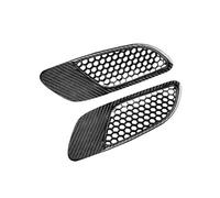 Front Grill Grille Inserts For BMW E90 E91 E92 E93 For M3 Glossy Black/Carbon Fiber Engine Hood Louvers Scoop Bonnet Vent Air Intake Cover