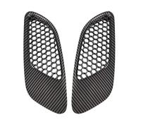 Front Grill Grille Inserts For BMW E90 E91 E92 E93 For M3 Type 2007-2011 2012 2013 2Piece Carbon Fiber Look Engine Front Bonnet Hood Vent Air Intake Cover