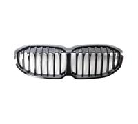 Front Grill Grille Inserts For BMW F40 1-Series 2019-2023 Gloss Black Front Bumper Kidney Racing Grille Single Slat Sport Grill Cover