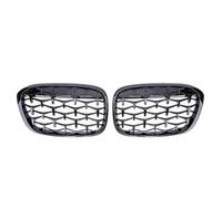 Front Grill Grille Inserts For BMW For X1 F48 F49 2016 2017 2018 2019 Diamond Front Kidney Grille Racing Grill Meteor Style Grills Car Styling Parts