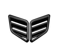 Front Grill Grille Inserts For Vauxhall For Astra H J K 2Piece Engine Hood Vent Louvers Air Scoop Bonnet Cover Intake Glossy Black