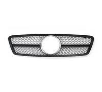 Front Grill Grilles Compatible With Benz For C-Class For W203 2001 2002 2003 2004 2005 2006 2007 Car Front Bumper Grille Racing Air Intake Grilles Radiator(Style G)