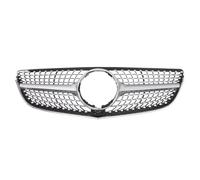 Front Grill Grilles Compatible With Benz For E-Class For W207 2014 2015 2016 Front Upper Bumper Air Intake Grille Radiator Chrome Black Diamonds Style(Style C)