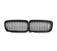 Front Grill Grilles Compatible With BMW For 7 Series E38 4 Door Sedan 1996-2001 Front Hood Kidney Grille Bumper Single Slat Grill Radiator Matte Glossy(Black B)