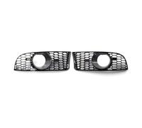 Front Grill Grilles Compatible With BMW For E90 E91 E92 2006 2007 2008 2009 2010 2011 Car Front Bumper Lower Fog Light Lamps Grilles Auto Parts Styling(With holes)