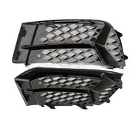 Front Grill Grilles For A3 2017 2018 2019 2020 Car Front Bumper Fog Light Grille Cover Honeycomb Bezel Air Intake Grilld Ventilation Network Auto Parts(Pair)