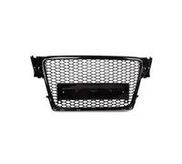 Front Grill Grilles Gloss Black Honeycomb Front Bumper Grille Cover Accessories Compatible With For A4 B8 8T S4 2008 2009 2010 2011 2012