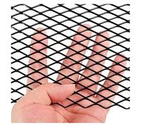 Front Grill Grills Aluminum Alloy Mesh Diamond Hole Racing Car Bumper Grille Net Grid Ventilation Grille Vent Tuning Protector 100x33cm Front Grille Front Kidney(10x20mm)