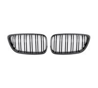 Front Grill Matte Black Dual Slat Kidney Glossy Black Front Bumper Grille For BMW 2014-2016 2017 2018 F22 F23 F87 For M2 220i 230i M240i Front Grille Grills(Glossy Black)