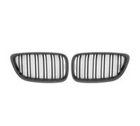 Front Grill Matte Black Dual Slat Kidney Glossy Black Front Bumper Grille For BMW 2014-2016 2017 2018 F22 F23 F87 For M2 220i 230i M240i Front Grille Grills(Matte Black)