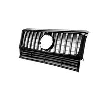 Front Grill Middle Grille For Benz For G-Class G63 W463 G500 G55 G350d For AMG Plastic Front Grill Car Styling Bumper Car Front Grille(Silvery)