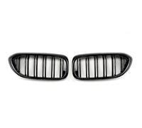 Front Grill Replacement 2-Slat Gloss Black Front Kidney Bumper Grille Replacement Compatible With BMW 5 Series For M5 G30 G31 520i 530i 540i