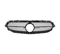 Front Grill Replacement Compatible With Benz For E-Class For W213 2021 2022 2023 Front Bumper Racing Grille Air Intake Grilld Radiator Diamonds Style Chrome Black(Style C)